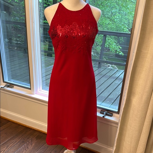 Cachet Dresses & Skirts - Cachet Elegant Red Sequin Dress 6❤️Valentines